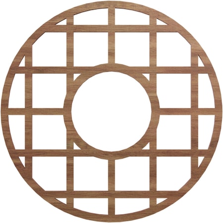 Ekena Millwork O'Neal Wood Fretwork Pierced Ceiling Medallion, Walnut, 16"OD x 5 3/4"ID x 1/4"T CMWP16X16X0250ONWA